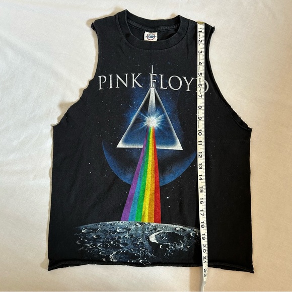 Pink Floyd 2012 Dark Side of the Moon custom made cropped tank top Size Small - Picture 4 of 7